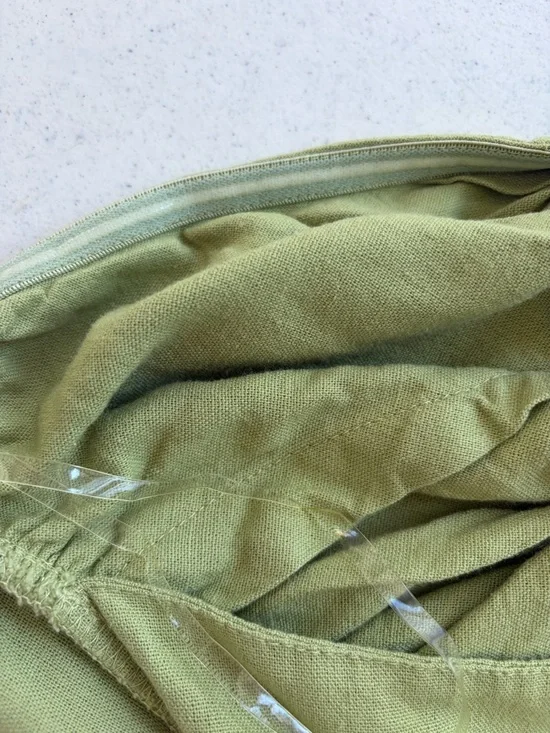 Petal & Pup Rosetta dress Sage Green Strapless Twist Maxi Dress - Picture 13 of 14